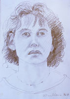 Ulla 02, Portrait, Pastell